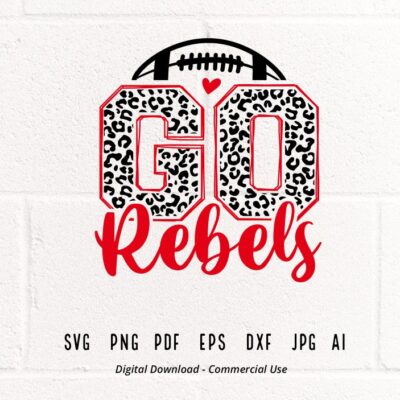 1339 Rebel Football svg Rebel Rebels Football svg png Sublimation Football Clipart Cricut svg Clipart Digital Download SVG for Shirts