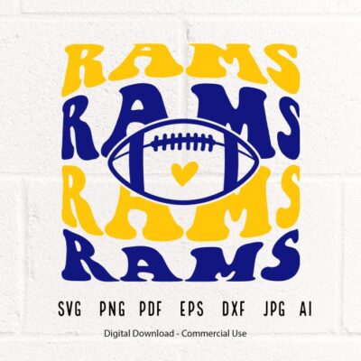 1346 Rams Football SVG PNG Rams Mascot svg Rams svg Rams School Team svg Rams Cheer svg Stacked Rams Rams Shirt svg School Spirit