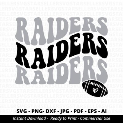 1355 Raiders SVG PNG Stacked Raiders svg Raiders Shirt svg Raiders Cheer svg Raiders Vibes svg Raiders Mascot Raiders Football svg Cricut