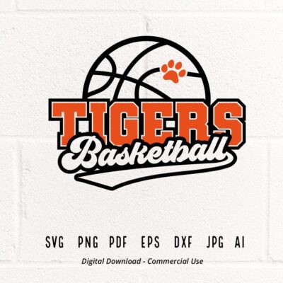 136 Tigers SVG PNG Tiger svg Basketball svg Tiger Basketball svg Tigers Sublimation Tigers Love svg Tiger paw svg Basketball Clipart svg