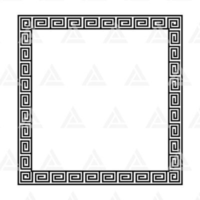 1365 Square Greek Wave Frame Svg Greek Key Monogram Greek Border Svg Greek Key Wreath Cut File Cricut Png Pdf Eps Vector Stencil