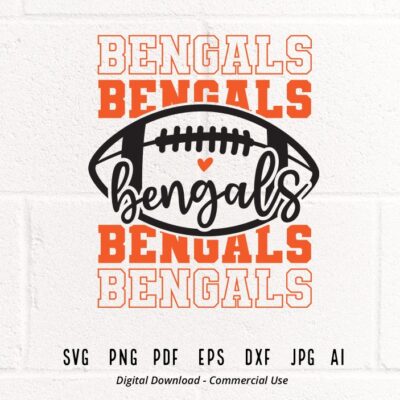 1366 Bengals SVG Bengals Mascot svg Stacked Bengals svg Bengals School Team svg Bengals Cheer svg Bengals Vibes svg School Spirit svg Cricut