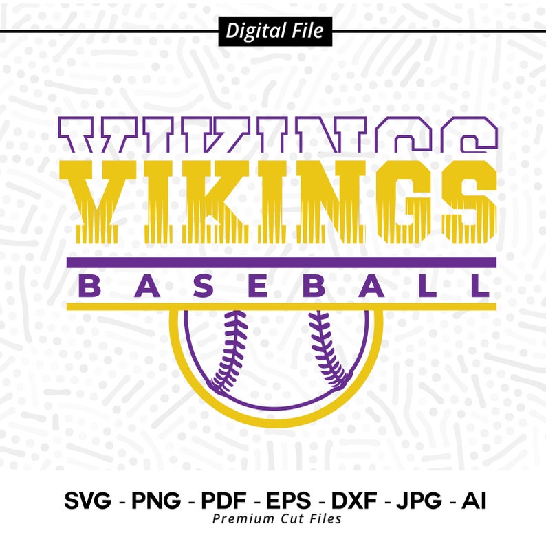 1377 Vikings Baseball SVG PNG Baseball svg Vikings svg Baseball Shirt svg Baseball Mom svg Vikings Pride svg Vikings Cheer svg Cricut