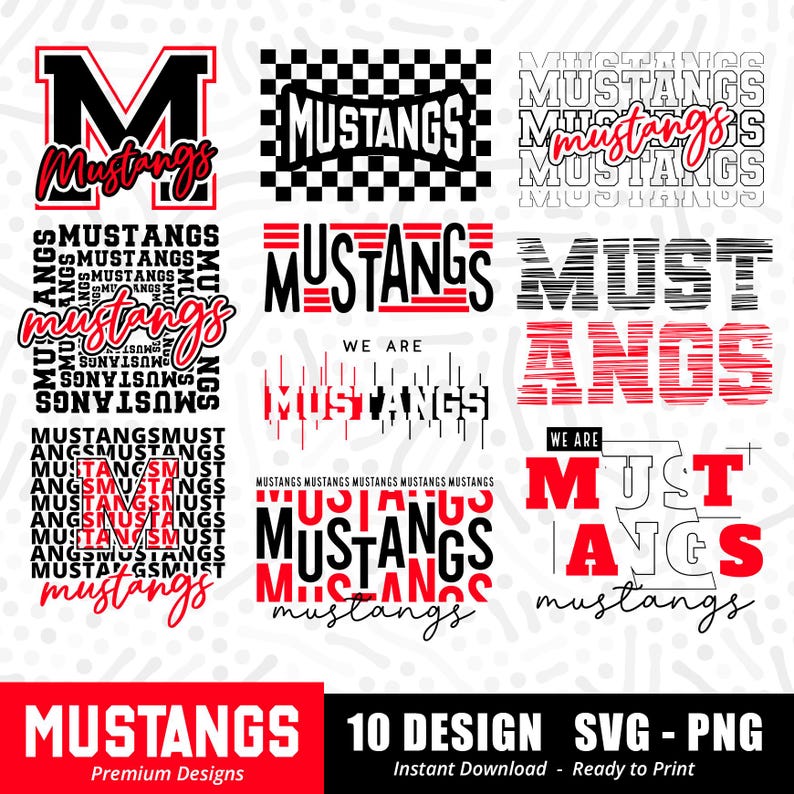 139 Mustangs Bundle Svg Png Mustang Svg Mustangs Shirt Svg Mustangs Cheer Svg Mustangs Mascot Mustangs Pride Sports Team