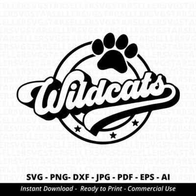 1394 Wildcats SVG PNG Wildcats Paw svg Wildcats Mascot svg Wildcats Cheer svg Retro Wildcats svg Wildcats Sport svg Wildcats Shirt svg