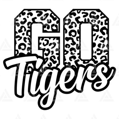 1395 Go Tigers Leopard Svg Go Tigers Football Svg Run Tigers Svg Cheer Mom T Shirt Go Team Svg Cut File Cricut Png Pdf Eps Vector Stencil