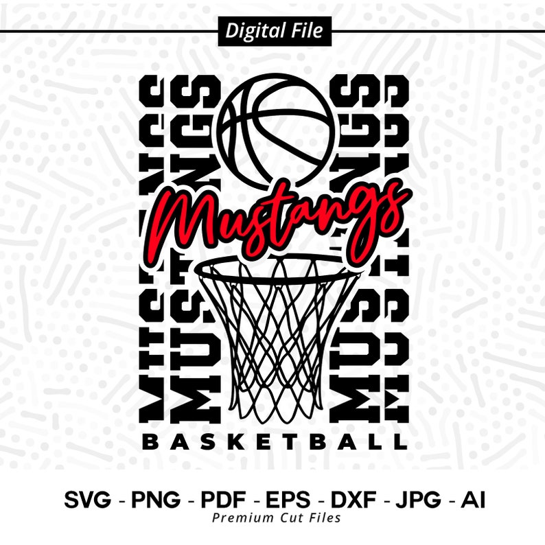 140 Mustang SVG PNG Mustang Basketball svg Mustangs Basketball svg Mustang Sublimation Mustang Love svg Mustangs Cheer Stacked Mustangs