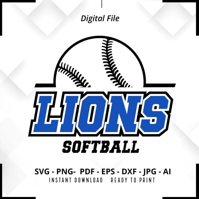 1402 Lions Softball SVG PNG Lions svg Softball svg Lions Shirt svg Lions Cheer svg Lions Mom svg Softball Shirt svg Softball Mom svg