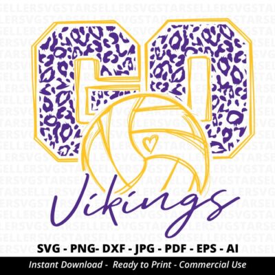 1403 Go Vikings SVG Vikings Volleyball svg Volleyball Mom svg Vikings svg Vikings Mascot svg Love Vikings School Spirit Shirts svg Cheer Cricut