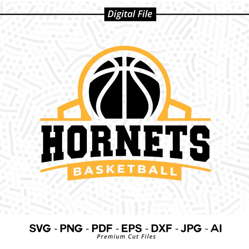 1410 Basketball SVG PNG Hornets Basketball svg Hornet Basketball svg Hornet Basketball Clipart Cricut Cut Files SVG for Shirts Cheer Shirt