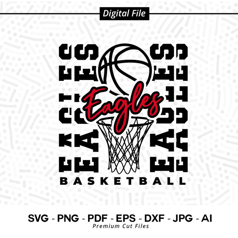 1411 Eagle SVG PNG Eagle Basketball svg Eagles Basketball svg Eagle Sublimation Eagle Love svg Eagles Cheer svg Stacked Eagles svg Cricut