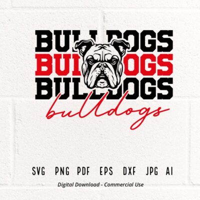 1417 Bulldogs SVG PNG Bulldogs Face svg Stacked Bulldogs svg Bulldogs Mascot svg Bulldogs Cheer svg Bulldogs Vibes svg School Spirit svg