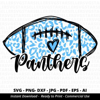 1422 Panthers Football SVG Panthers svg Team Mascot Panthers Heart svg School Team svg Panthers Cheer Panthers Shirt svg American Football Cricut