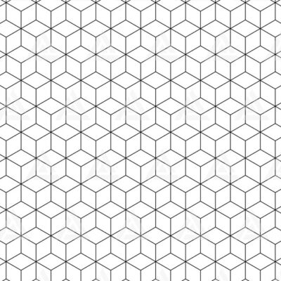 1423 3D Hexagonal Pattern Svg Seamless Cube Pattern Geometric Square Block Pattern Cut file Cricut Silhouette Png Pdf Eps Vector Background