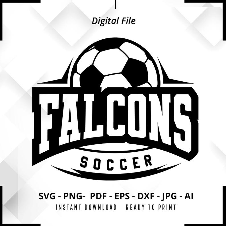 1430 Falcons Soccer SVG PNG Falcons svg Soccer Shirt svg Falcons Cheer svg Falcons png Falcons Mom svg Falcons Shirt svg Cricut Cut file