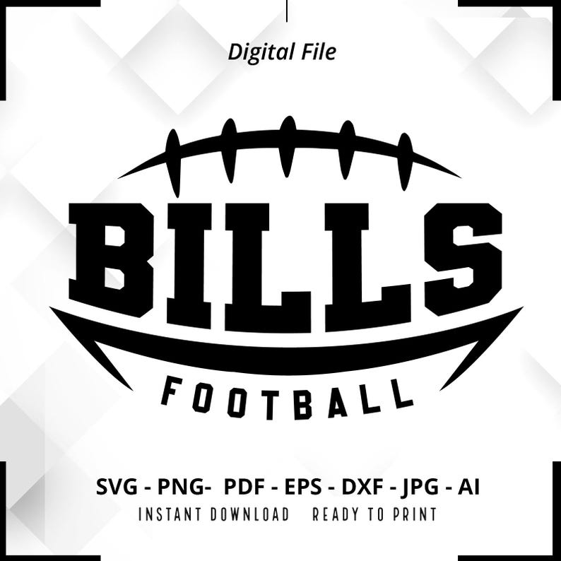 1432 Bills Football SVG PNG Bills svg Bills Shirt svg Bills png Football Shirt svg Football Mom svg Football svg Cut File Cricut