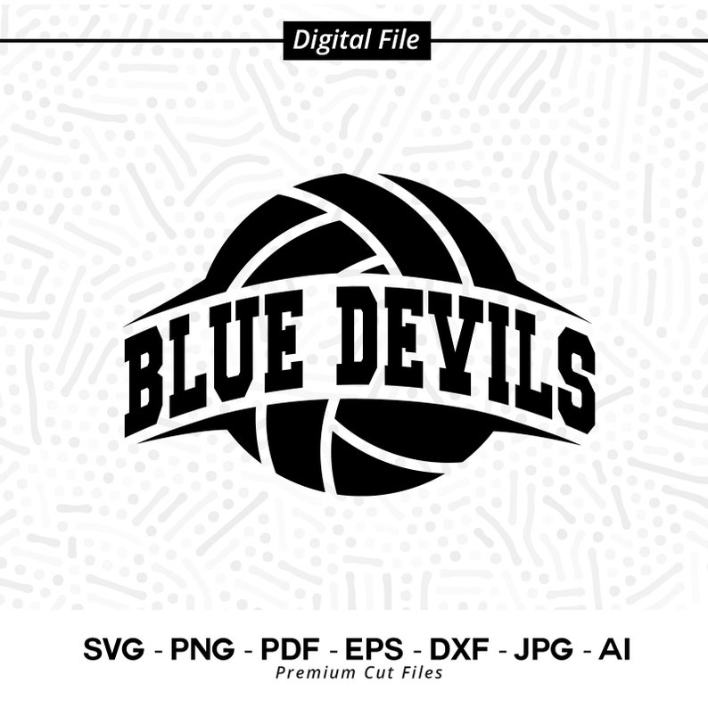 1440 Blue Devils Volleyball SVG PNG Blue Devils Blue Devil Volleyball Svg Volleyball Shirt Svg Blue Devils Vibes svg