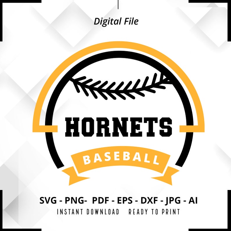 1445 Hornets Baseball SVG PNG Hornets svg Baseball svg Hornets Shirt svg Hornets Cheer svg Hornets Mom svg Baseball Shirt svg Cricut