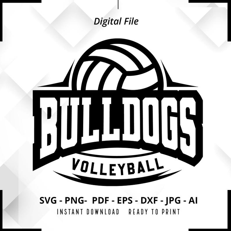 1458 Bulldogs Volleyball SVG PNG Bulldogs svg Bulldogs Cheer svg Volleyball svg Bulldogs Mom svg Bulldogs Shirt svg Volleyball Shirt svg