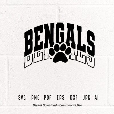 1459 Bengals SVG PNG Bengals Paw svg Bengals Mascot svg Bengals Cheer svg Bengals Vibes svg School Spirit svg Bengals Sport Bengals Love