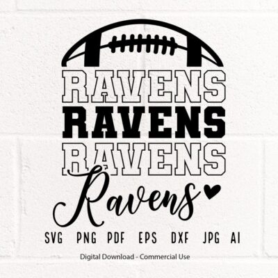 1474 Raven Football svg Raven Ravens Football svg png Sublimation Football Clipart SVG for Shirts SVG for Cricut Shirt svg Football Mom