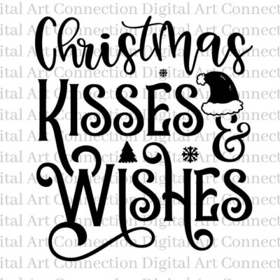 14780 Christmas Kisses Wishes SVG Christmas Gift SVG Christmas Holiday svg Christmas Season svg Season of Giving svg Cricut Cut File