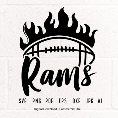 1479 Rams SVG PNG Rams Football svg Rams Cheer svg Football Fire svg School Spirit svg Rams Mom svg Rams png Rams Shirt svg Football Mom