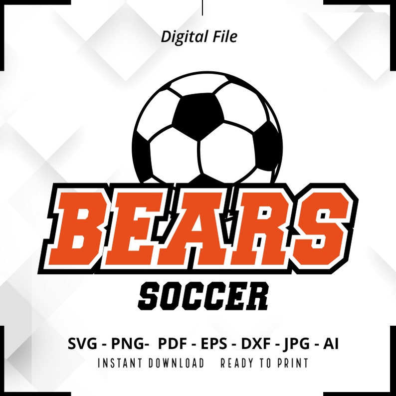 1489 Bears Soccer SVG PNG Bears svg Soccer Shirt svg Bears Cheer svg Bears png Bears Mom svg Bears Pride svg Cricut Cut File