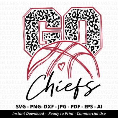 1501 Go Chiefs Basketball SVG Chiefs svg Go Leopard Chiefs svg Chiefs Mascot svg Chiefs Mom svg Chiefs Pride svg School Mascot svg Cricut svg