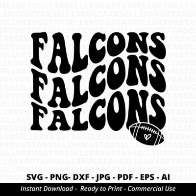 1521 Falcons SVG PNG Stacked Falcons svg Falcons Shirt svg Falcons Cheer svg Falcons Vibes svg Falcons Mascot svg Falcons Football svg Cricut