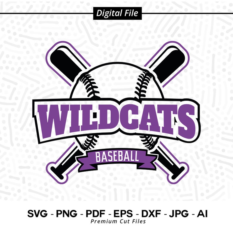 1524 Wildcats Baseball SVG PNG Baseball svg Wildcats svg Baseball Shirt svg Baseball Mom svg Wildcats Pride svg Wildcats Cheer svg Cut File