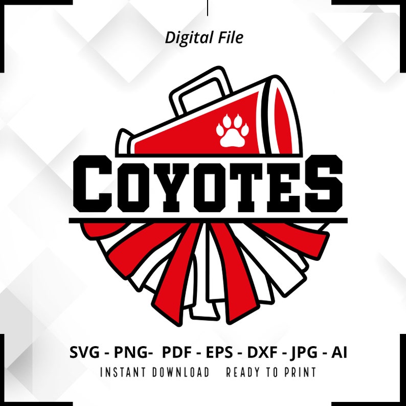 1526 Coyotes SVG PNG Coyotes Paw svg Coyotes Mascot svg Coyotes Cheer svg Retro Coyotes svg Coyotes Sport svg Coyotes Shirt svg Cut File