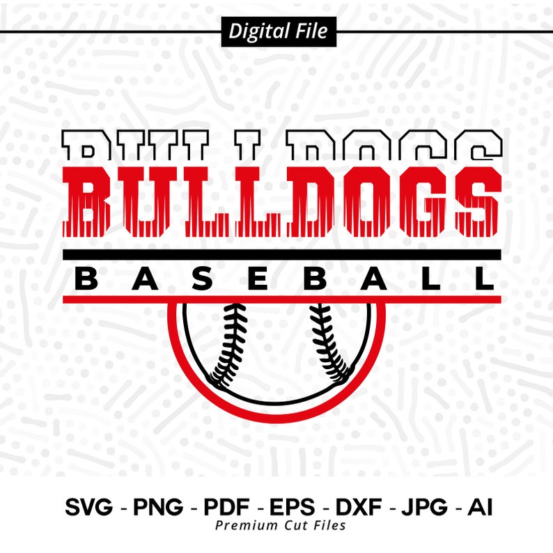 1554 Bulldogs Baseball SVG PNG Baseball svg Bulldogs svg Baseball Shirt svg Baseball Mom svg Bulldogs Pride svg Bulldogs Cheer svg Cut File