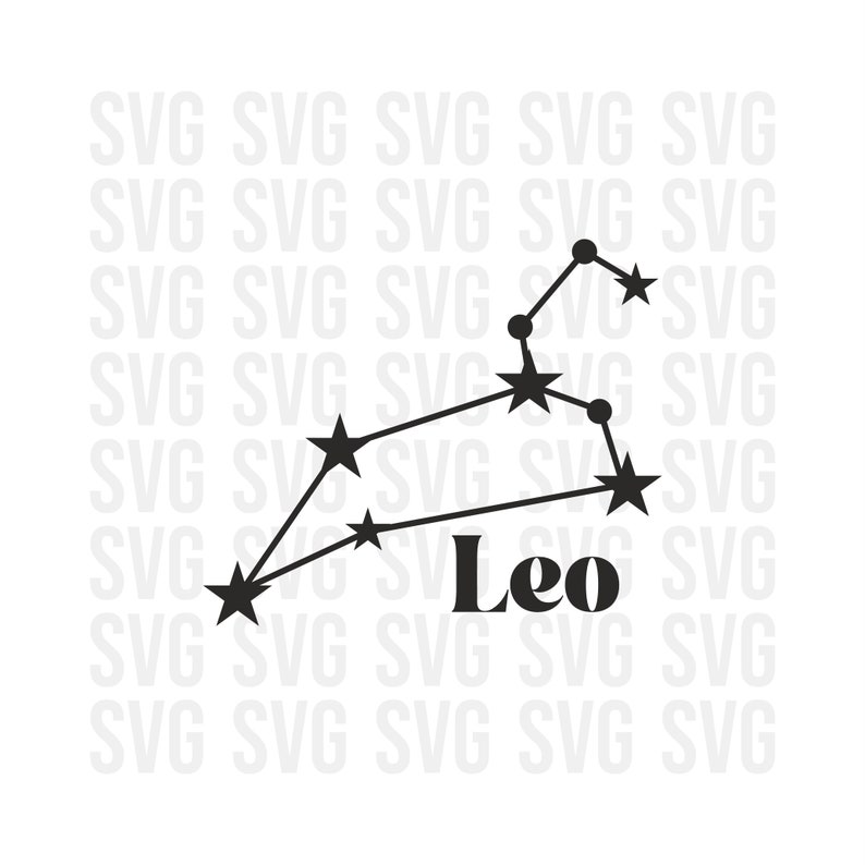 15607 Leo Zodiac Sign Svg Leo Svg Poster Making Svg July Svg Star Zodiac Sign Svg Digital Download file svg Leo Season svg Png