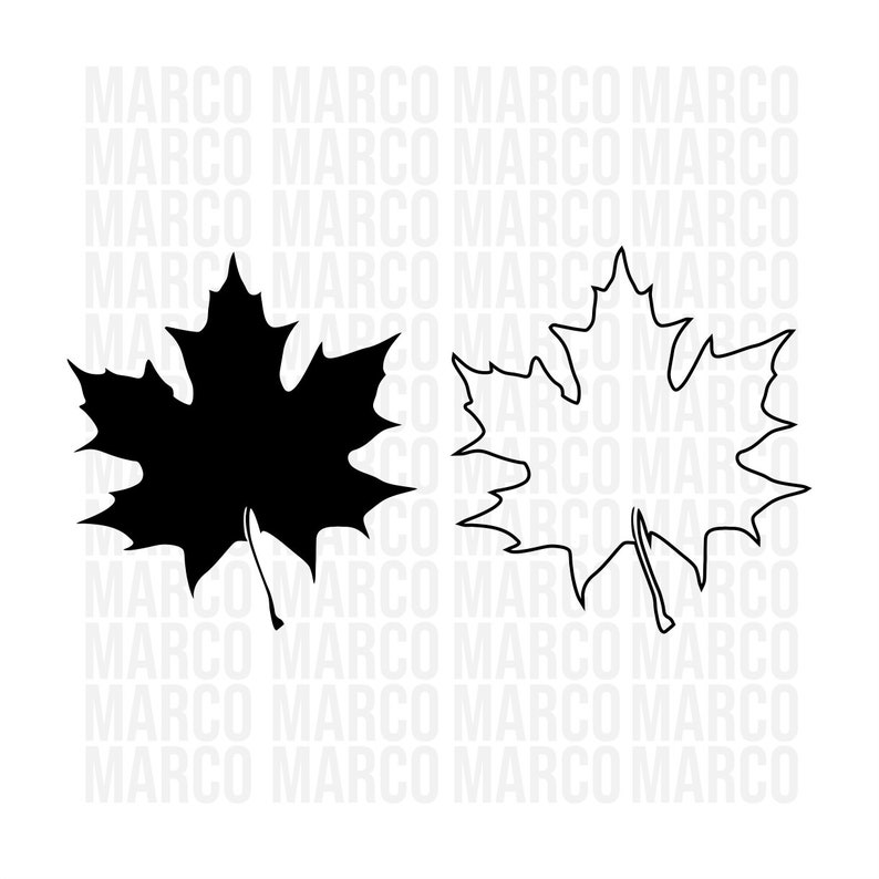 15614 Maple Leaf Bundle Svg Maple Leaf Outline Svg Autunm Svg Maple Leaf Cut Files Maple Leaf Files for Cricut Maple Leaf Clipart Maple