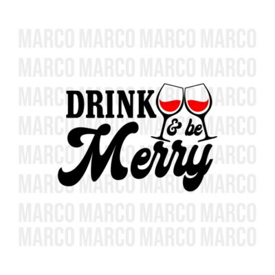 15640 Drink and be Merry 2 Svg Merry Christmas Svg Christmas Dxf Png Drinking Svg Adult Humor Svg