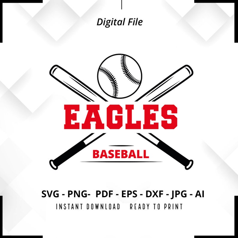 1570 Eagles Baseball SVG PNG Eagles svg Baseball svg Eagles Shirt svg Eagles Cheer svg Eagles Mom svg Baseball Shirt svg Cricut Cut File