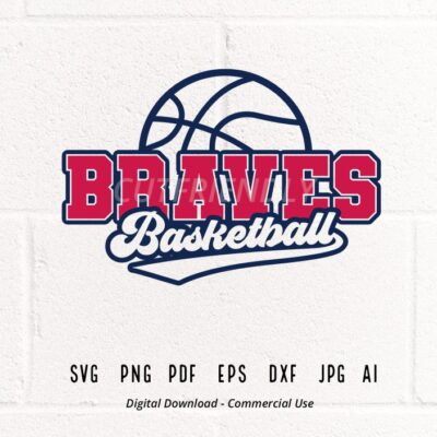 1572 Braves SVG PNG Braves Basketball svg Braves Cheer svg Basketball svg Braves Shirt svg Retro Braves svg Braves Pride Basketball Mom