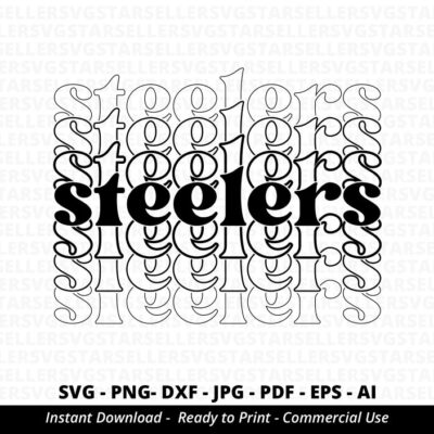 1588 Steelers SVG PNG Stacked Steelers svg Steelers Shirt svg Steelers Cheer svg School Spirit Steelers Mascot svg Steelers Mom svg Silhouette