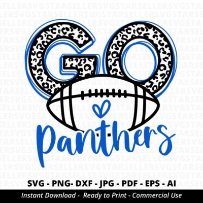 1616 Go Panthers Football SVG PNG Panthers svg Leopard Go Panthers svg Panthers Mascot svg Panthers Shirt svg Panthers Football svg Panthers PNG