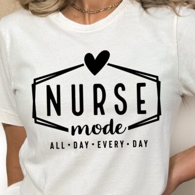 1669 Nurse Mode SVG Nurse Life svg Nurse Gift svg Nurse svg Nurse Shirt svg Heart svg Medical svg Difference Maker svg RN svg CNA svg