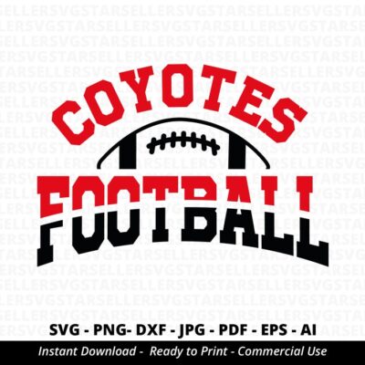 1689 Coyotes Football SVG PNG Coyotes svg Coyotes Shirt svg Coyotes Mascot svg Coyotes Pride svg Coyotes Cheer svg Coyotes png Silhouette