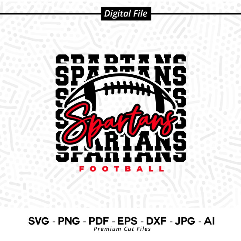 1690 Football SVG PNG Spartans Football svg Spartan Football svg Spartan Sublimation Cricut svg Cut file SVG for Shirts Football Shirt