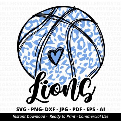 1697 Lions SVG Lions Basketball svg Leopard Lions svg Lions Mascot svg Lions Cheer svg Lions Pride svg Lions Mom svg Cricut svg Silhouette