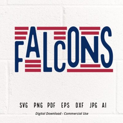 1698 Falcons SVG PNG Falcons Mascot svg Falcons Cheer svg Falcons Shirt svg Falcons Sport svg School Spirit Falcons Mom Falcons Typography