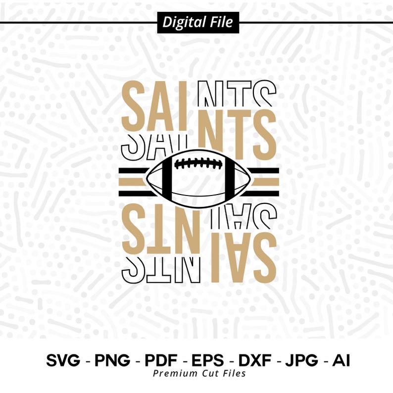 1732 Saints Football SVG Saints svg Saint svg Football svg Saints Cheer svg Saints Vibes svg Saints Shirt Svg School Spirit svg Digital