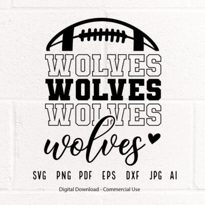 1764 Stacked Wolves SVG Wolves Mascot svg Wolves svg Wolves School Team svg Wolves Cheer svg Wolves Vibes svg School Spirit svg