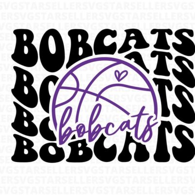 1765 Bobcats Basketball SVG PNG Bobcats svg Stacked Bobcats svg Bobcats Mascot svg Bobcats Mom svg Bobcats Shirt svg Basketball Mom svg Cut File