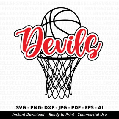 1771 Devils Basketball SVG Devils svg Basketball Hoop svg Devils Mascot svg Devils Spirit svg Devils Cheer Devils Pride svg Cricut svg Silhouette