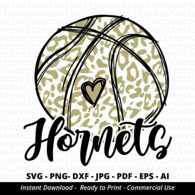 1773 Hornets SVG Hornets Basketball svg Leopard Hornets svg Hornets Mascot svg Hornets Cheer svg Hornets Pride svg Basketball Mom svg Cricut